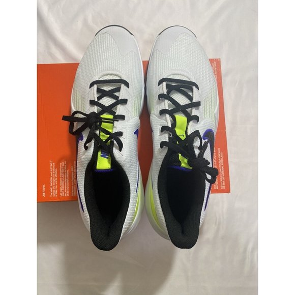 New Mens Size 13 White Nike Precision V Basketball Shoes CW3403 100 - Picture 9 of 13